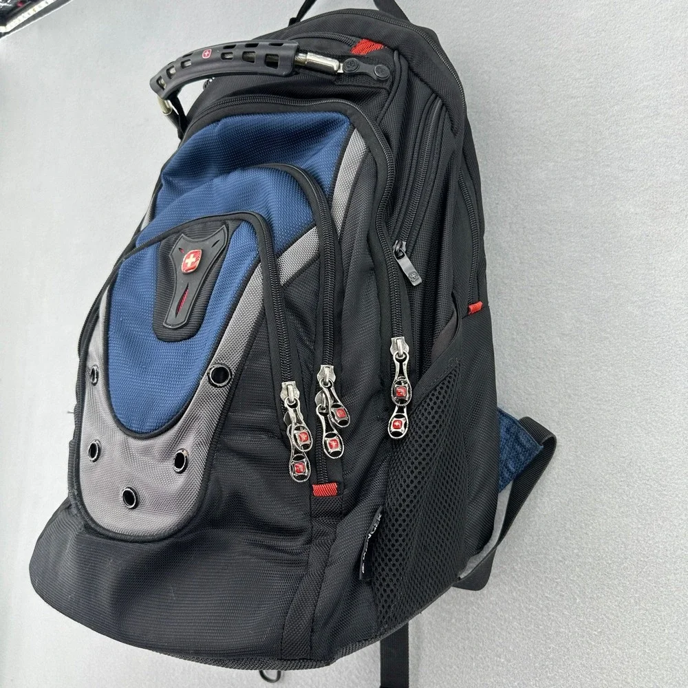 Wenger SwissGear Laptop Backpack Black Blue Grey Travel School Bag 17